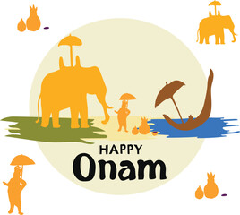 happy onam day is celebrated every year on september.