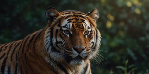 Fototapeta premium a tiger with a unique and distinct design.