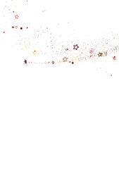 Drifting Christmas Stardust: Captivating 3D Illustration of Descending Stardust Particles for the Holidays