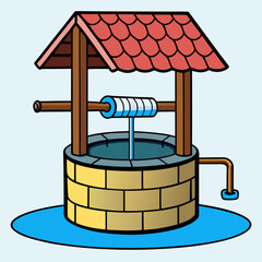 Water Well Vector Art