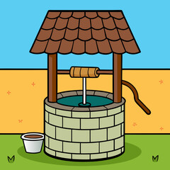 Water Well Vector Art