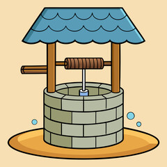 Water Well Vector Art