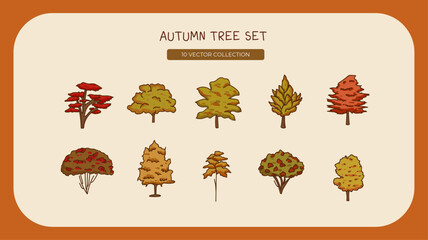 Autumn Trees Set