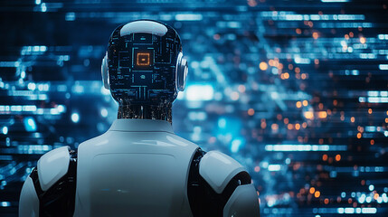 Businessman applies AI to improve search engine optimization strategies