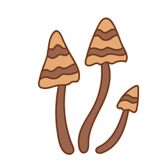 Groovy Mushroom Illustration