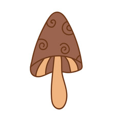 Groovy Mushroom Illustration