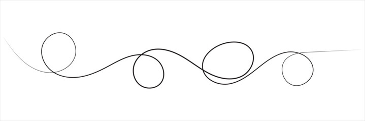 Squiggle line design element. Curved line design. vector illustration. EPS 10/AI	
