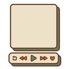 Music Retro UI Frame
