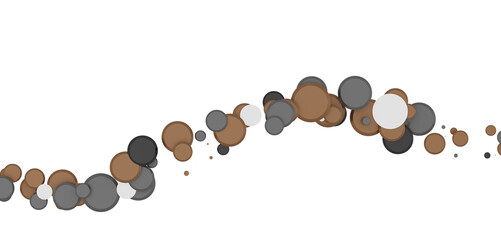 Multicolor confetti abstract background with a lot of falling pieces, isolated on a white background. Festive decorative tinsel element for design