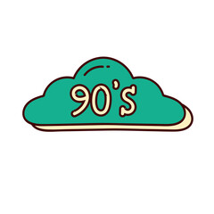 Retro 90s Element Text