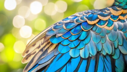 Fototapeta premium Elegant Feather Artistry: Diverse Plumage in Black and Vibrant Hues. Abstract Minimalist Composition Celebrating Cultural Diversity, Freedom, and Inclusivity. Sophisticated Marketing Template with Cop