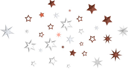 Celestial Christmas Plummet: Dynamic 3D Illustration of Falling Festive Celestial Objects
