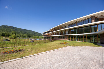 New hotel outdoor entrance area
