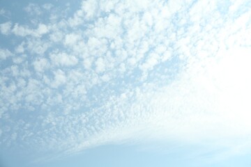 Picturesque view of blue sky with clouds
