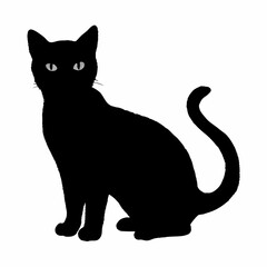 Fototapeta premium Cat Silhouette | Cat SVG Cat Cut Files | Cat Svg | Kitten Svg | Cat Vector CATS Bundle SVG, Cut Files for Cricut, Cats Clipart, Kitten Svg