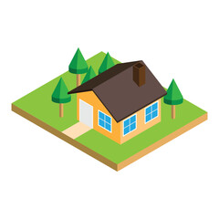 Camp House Isometric