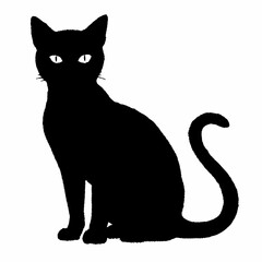 Fototapeta premium CATS Bundle SVG, Cat SVG, Cats Svg Cut Files for Cricut, Cats Clipart, Cats Vector, Cats Silhouette Svg