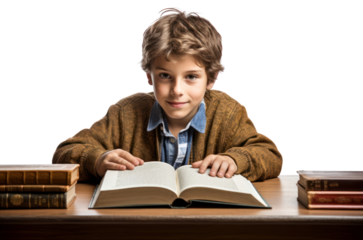 PNG Reading book publication child.