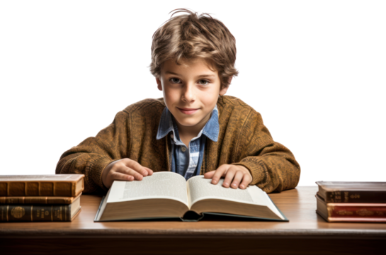 PNG Reading book publication child.