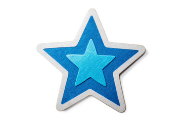 Obraz premium Blue star sticker diy paper craft png