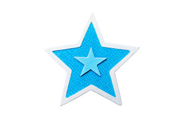 Blue star sticker diy paper craft png