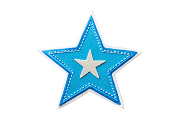 Obraz premium Blue star sticker diy paper craft png