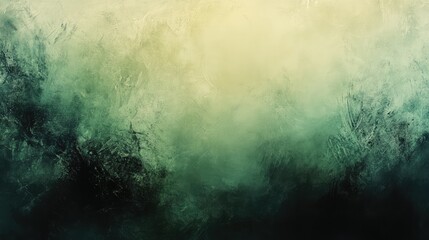 Obraz premium Serene abstract backdrop featuring a blend of soft green and dark ebony hues.