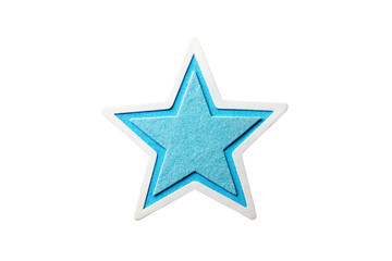 Fototapeta premium Blue star sticker diy paper craft png