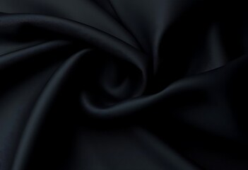 Obraz premium The Luxurious Black Fabric - A Study in Texture and Ligh