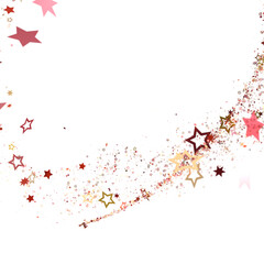 Stars - stars. Confetti celebration, Falling golden abstract decoration for party, birthday celebrate,