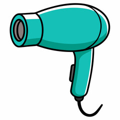 Hair Dryer color art Vector