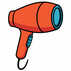Hair Dryer color art Vector