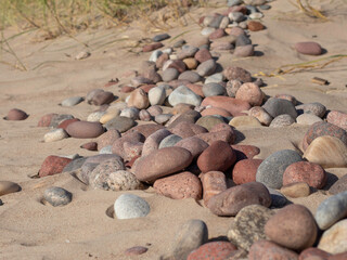 stones on the beach