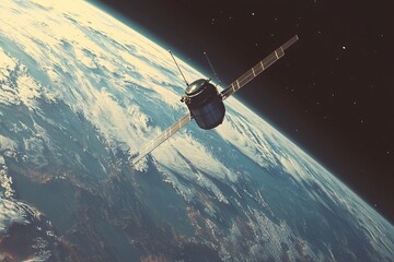 Advanced Satellite Orbiting Earth in Space