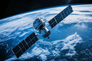 Advanced Satellite Orbiting Earth in Space