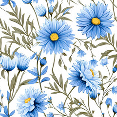 seamless watercolor floral abstract colorful wallpaper