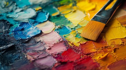 Fototapeta premium Colorful Artistic Palette