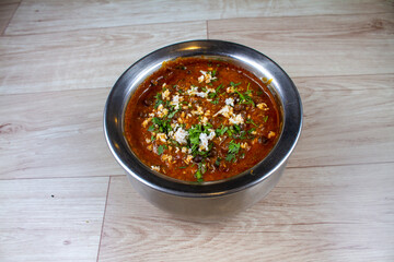 kale vatana sambhar traditional indian food of Maharashtra dish