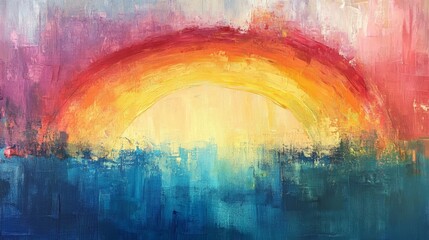 Abstract Rainbow Sunrise
