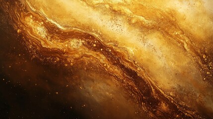 Golden Abstract Art Background