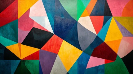Fototapeta premium Abstract Geometric Colorful Art