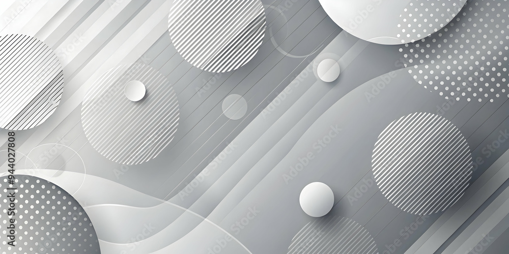 Poster ethereal whispers: soft, flowing waves of white on a subtle gradient background create a serene and 