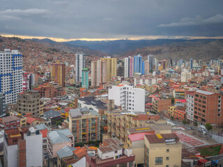 Vue générale de La Paz en Bolivie