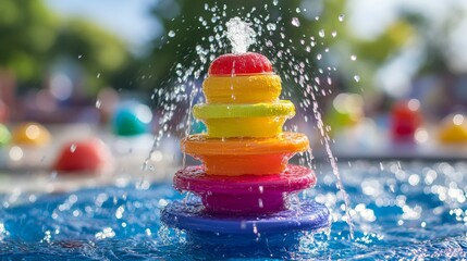Colorful Water Fountain Toy