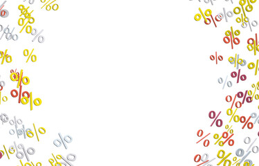 percent sign percentage icon interest rate background