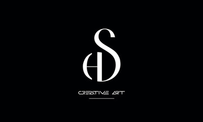 HS, SH, H, S abstract letters logo monogram