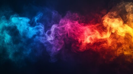 Colorful Smoke Abstract Background