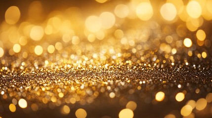Golden Bokeh Background