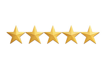 Five star rating png