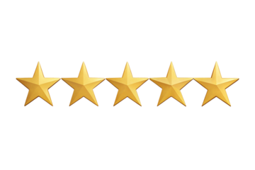 Five star rating png